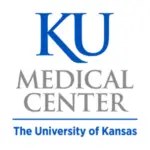 KU Medical Center logo — University of Kansas academic medical center wordmark in blue and grey on white background