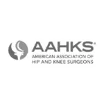 American Association of Hip and Knee Surgeons AAHKS membership logo, a professional credential of Dr. Brandon Gough orthopaedic surgeon in Scottsdale Arizona