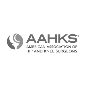 American Association of Hip and Knee Surgeons AAHKS membership logo, a professional credential of Dr. Brandon Gough orthopaedic surgeon in Scottsdale Arizona