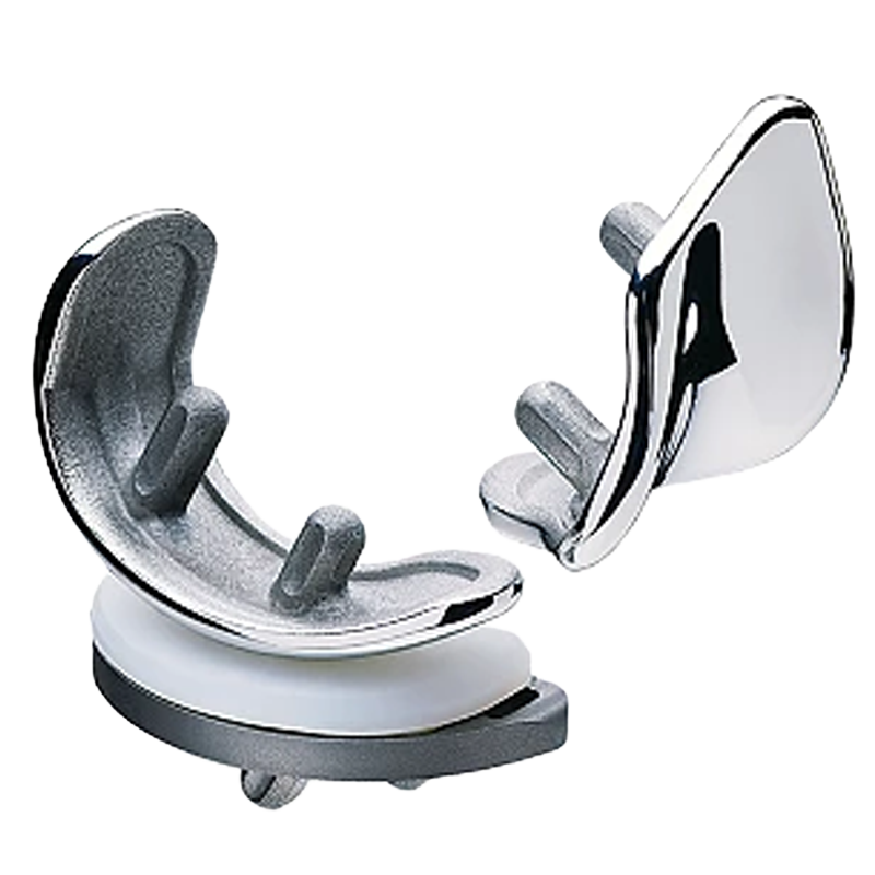 MAKOplasty partial knee replacement implant components used in robotic-assisted knee surgery performed by Dr. Brandon Gough in Scottsdale Arizona